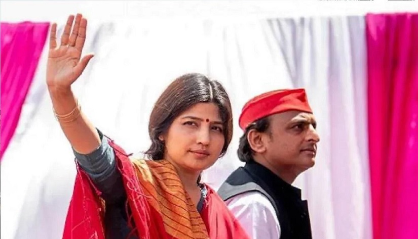 Appeal to vote for Dimple Yadav from Etawah railway station