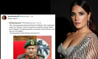 Richa Chadha controversial tweet on the army