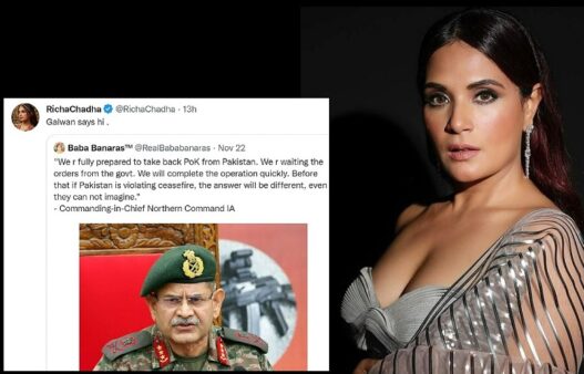 Richa Chadha controversial tweet on the army