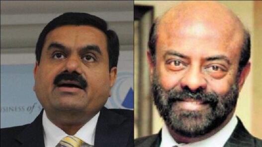 Gautam Adani and Shiv Nadar