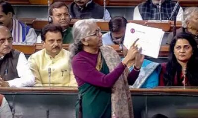 Nirmala Sitharaman in parliament