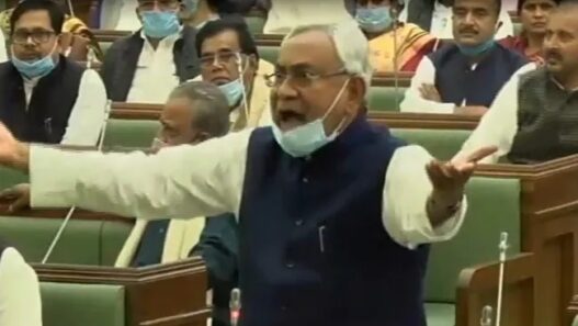 Nitish Kumar got angry in assembly