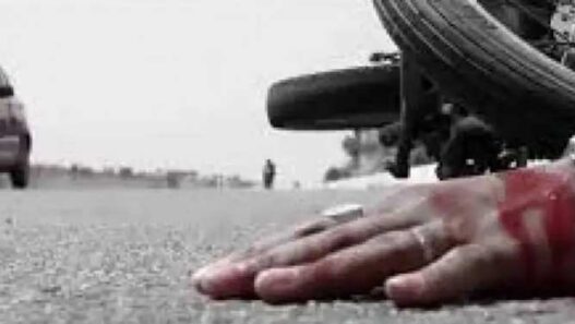 Speedy pickup hit the bike in Amroha