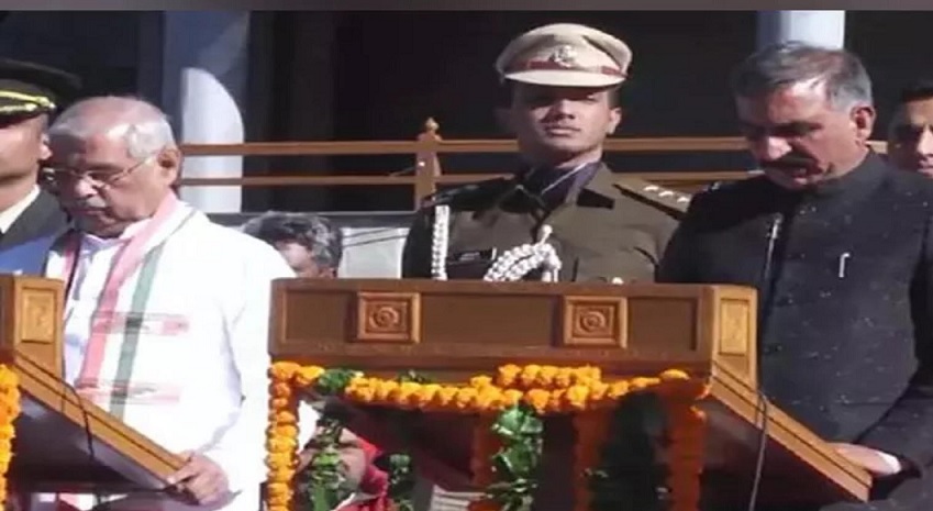 Sukhwinder Singh Sukhu took oath