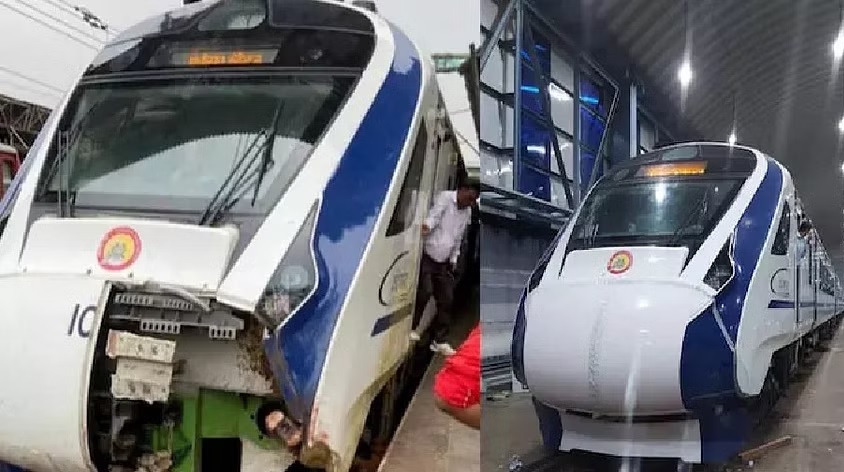 Vande Bharat Express became a victim of accident again