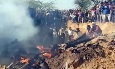 Army plane crash in Rajasthan bharatpur