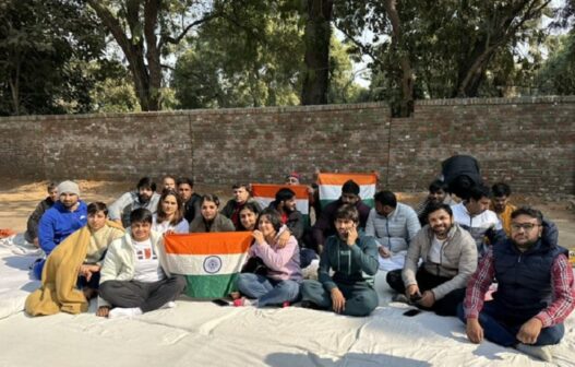 Wrestlers sitting at home against WFI