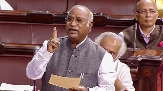 Mallikarjun Kharge attack on the government in Parliament