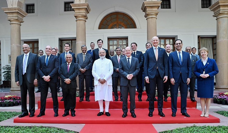 PM Modi imeeting with German Chancellor