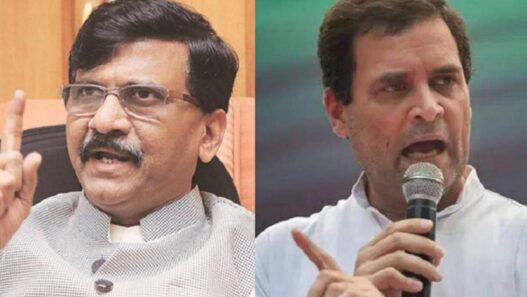 Sanjay Raut and Rahul Gandhi