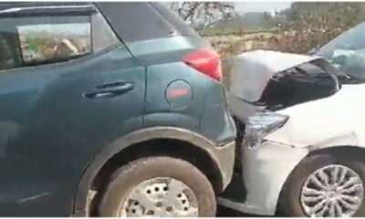 Vehicles of Akhilesh Yadav convoy collided