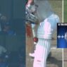 Virat Kohli looked unhappy with the decision of dismissal