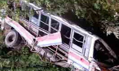 Speeding bus fell into ditch in Bangladesh