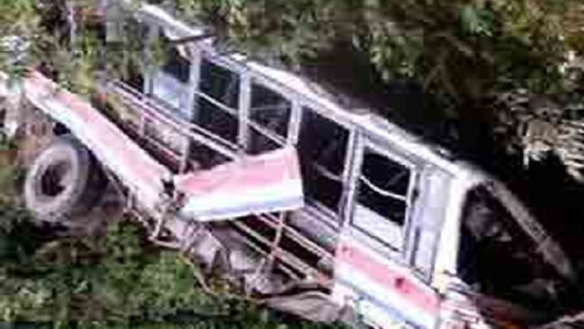 Speeding bus fell into ditch in Bangladesh