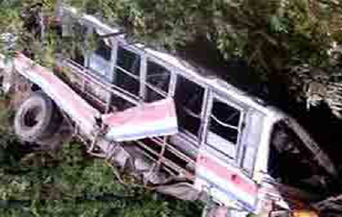 Speeding bus fell into ditch in Bangladesh