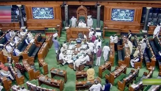 Uproar as soon as the proceedings of Parliament begin