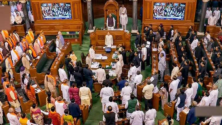 Lok Sabha proceedings adjourned indefinitely