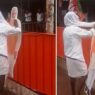 The old man wiped the cutout of PM Modi