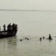 Boat capsized in river Ganges