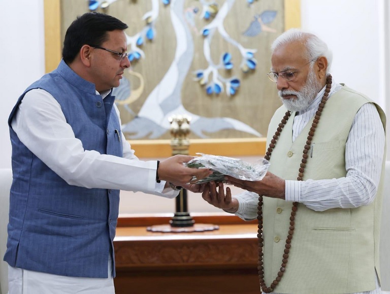 CM Dhami meet PM Modi