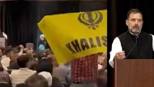 Khalistani flags waved in Rahul Gandhi program in US