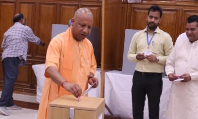 Yogi Adityanath voting