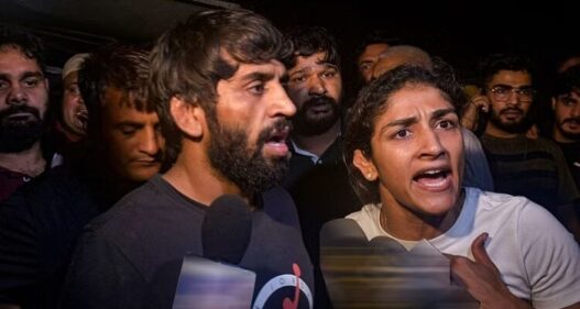 wrestlers protest at jantar mantar