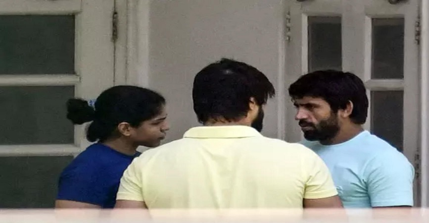 Bajrang Punia Sakshi Malik and Satyawart Kadian