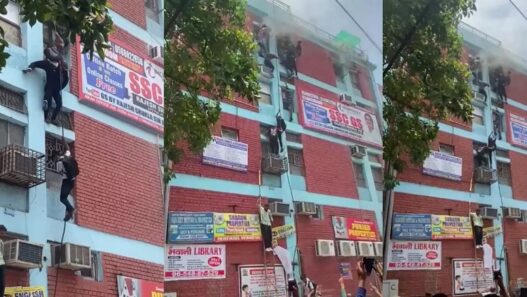 Fire broke out in the coaching center in Delhi