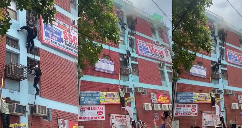 Fire broke out in the coaching center in Delhi