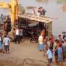 Mini truck overturned in river near under-construction bridge in datia MP