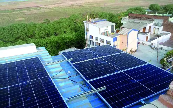 Solar roof top plant