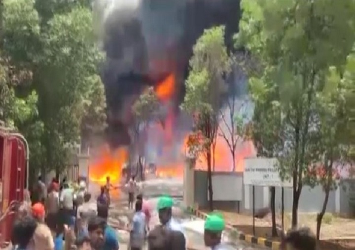 Tremendous explosion in the reactor of Pharma Lab in Visakhapatnam