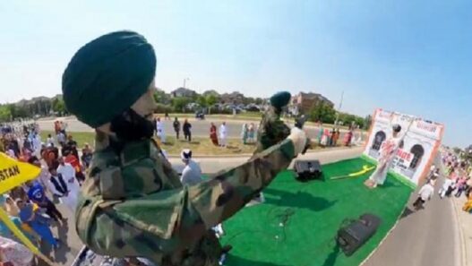 tableau of Indira Gandhi assassination in Canada