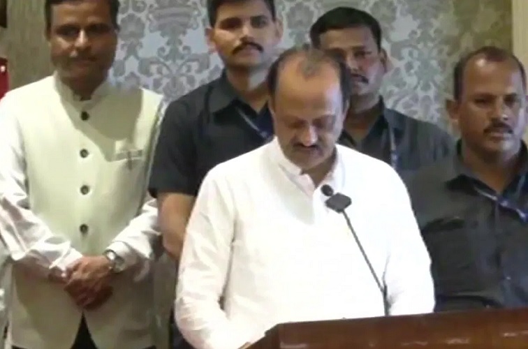 Ajit Pawar joins NDA takes oath as Deputy CM