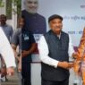 RJD MLC Sunil Singh with amit shah