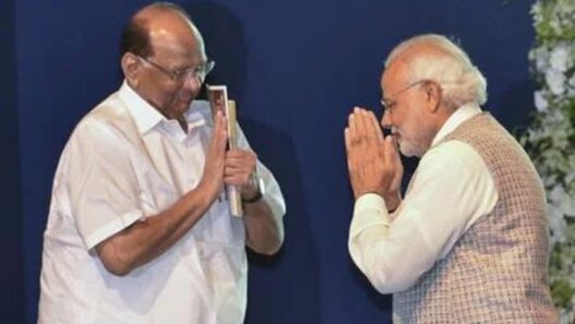 Sharad Pawar with PM Modi