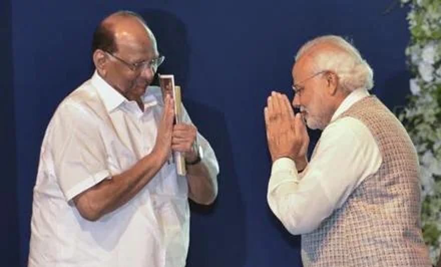 Sharad Pawar with PM Modi