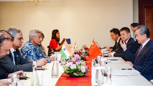 Wang Yi With S Jaishankar in Jakarta