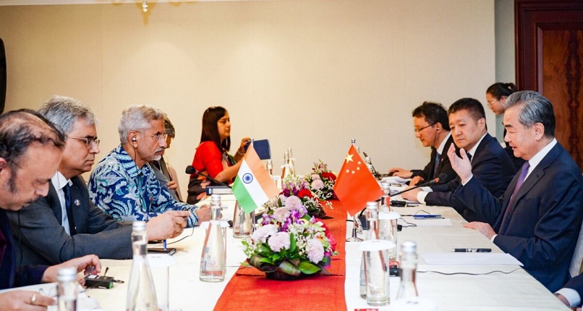 Wang Yi With S Jaishankar in Jakarta