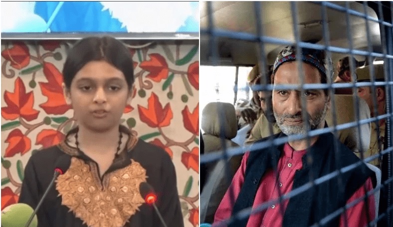 Yasin Malik 11-year-old daughter spewed poison