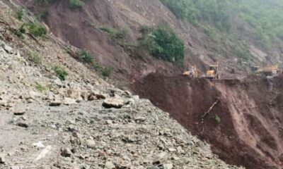 Landslide again on Kalka-Shimla National Highway