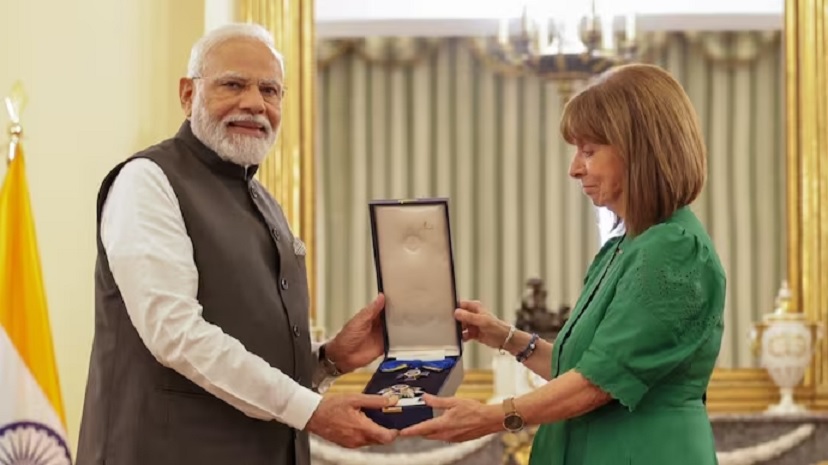 PM Modi conferred with Greece Order of Honor