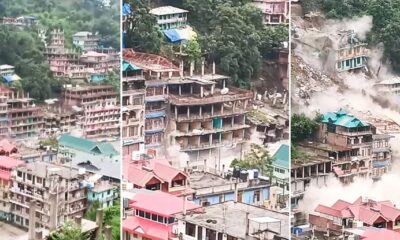 many buildings collapsed like play cards in Kullu