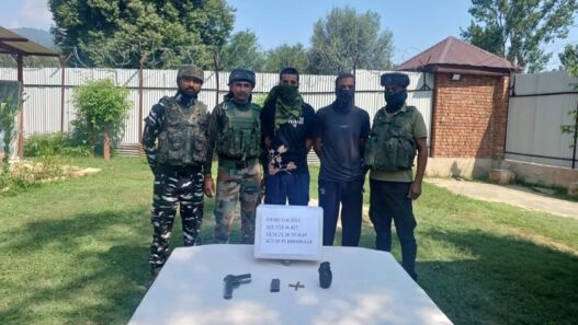 two Lashkar terrorists arrested in Baramulla