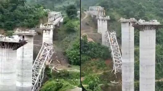 17 laborers died due to under-construction bridge collapse in Mizoram