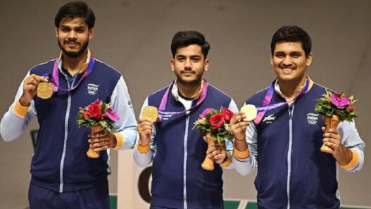 Asian Games 2023 Men team won gold in shooting