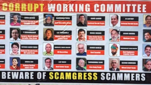 Corrupt Working Committee posters in Hyderabad