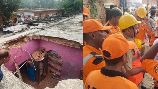 Five dead in a house collapsed in Alambagh Railway Colony Lucknow