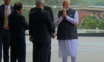 G20 Summit PM Modi reaches Bharat Mandap